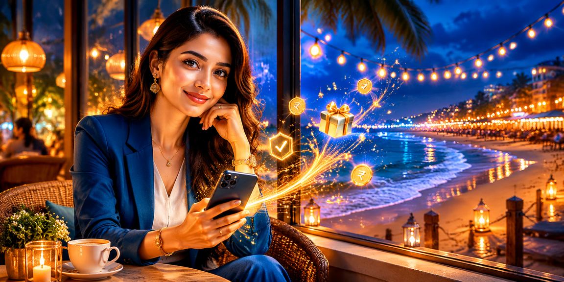 কক্সবাজার সমুদ্র সৈকতে মোবাইলে পেমেন্ট ও পুরস্কার উত্তোলনের দৃশ্য
